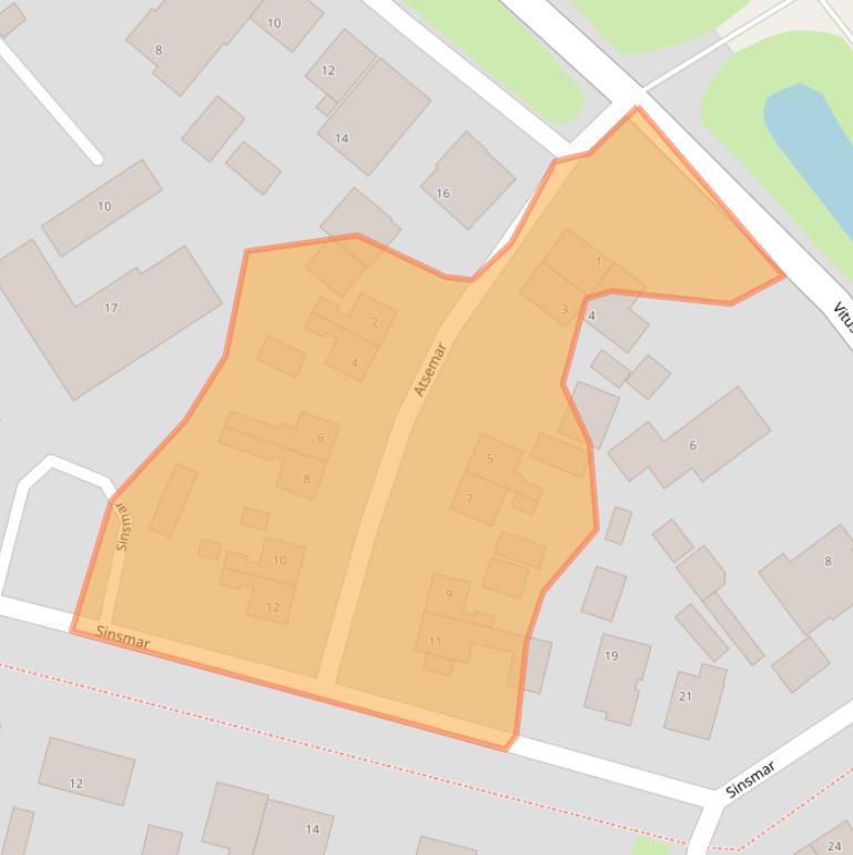 Kaart van postcodegebied 8615LP.