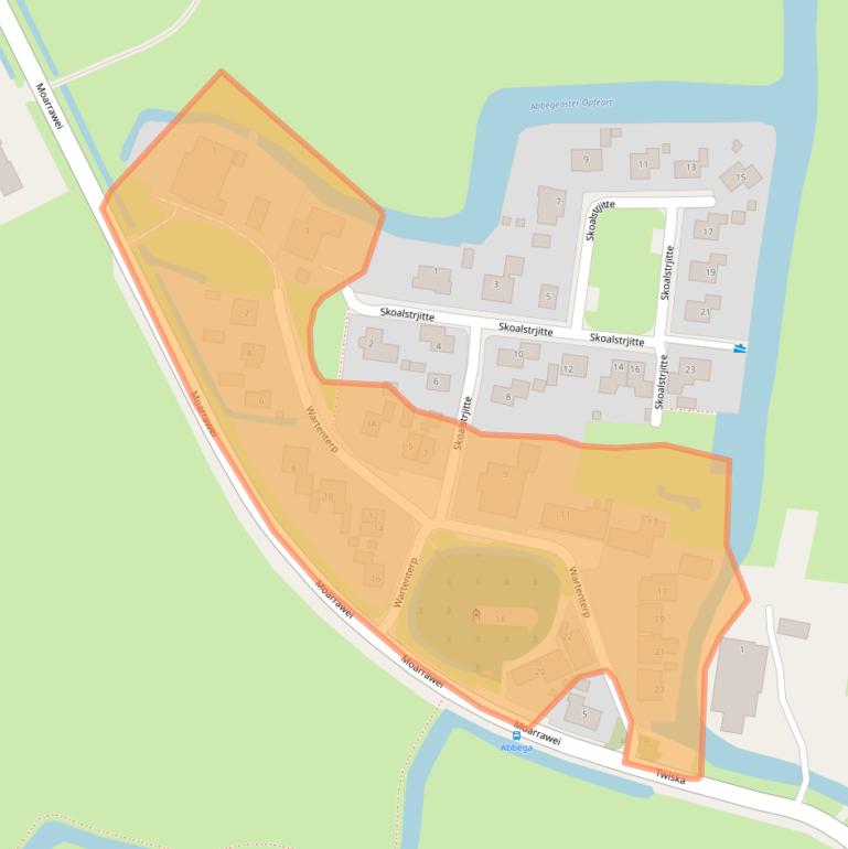 Kaart van postcodegebied 8617LD.