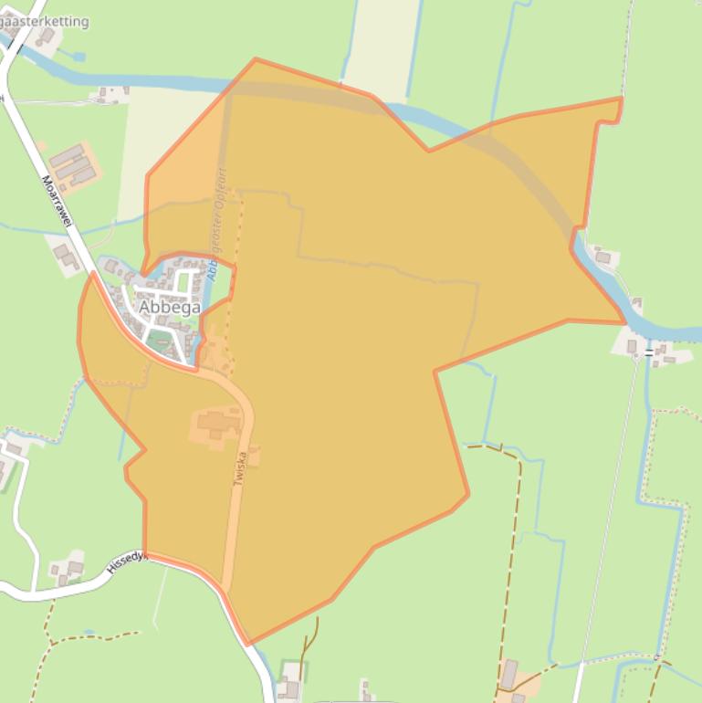 Kaart van postcodegebied 8617LE.