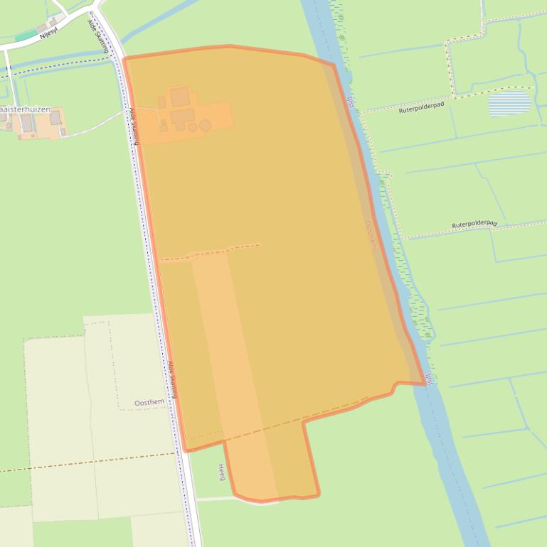 Kaart van postcodegebied 8618NG.