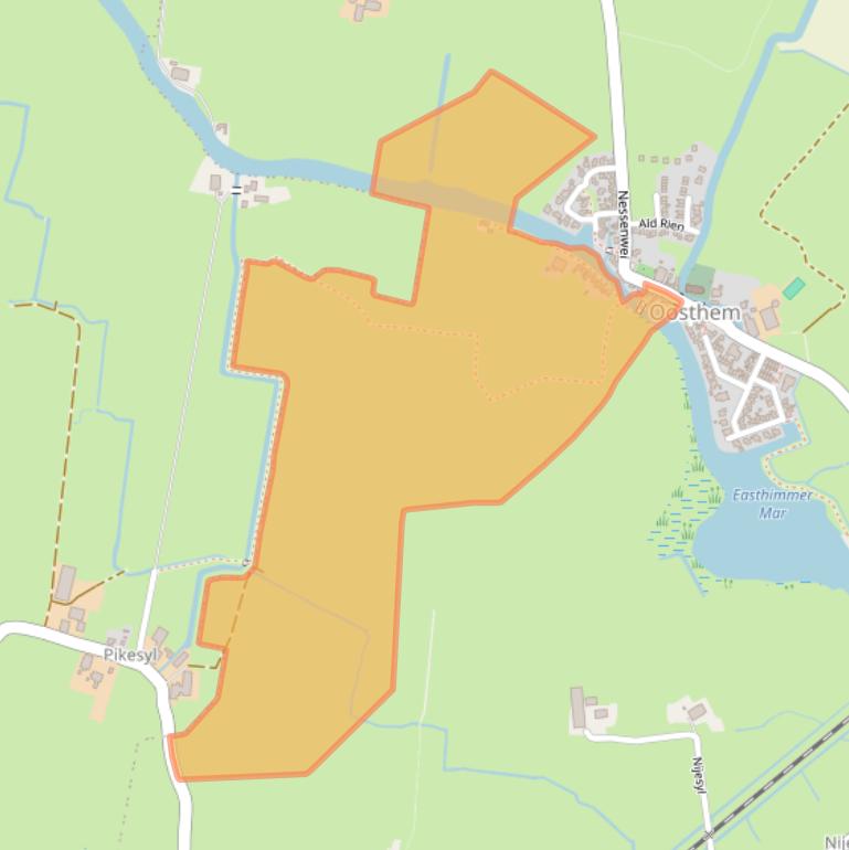 Kaart van postcodegebied 8618NN.