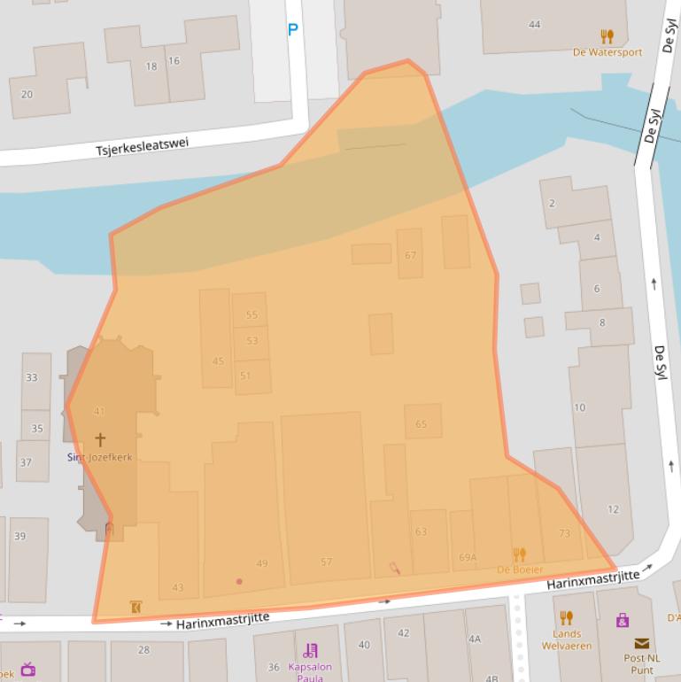 Kaart van postcodegebied 8621BK.