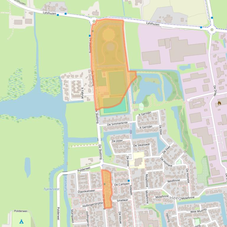 Kaart van postcodegebied 8621BT.