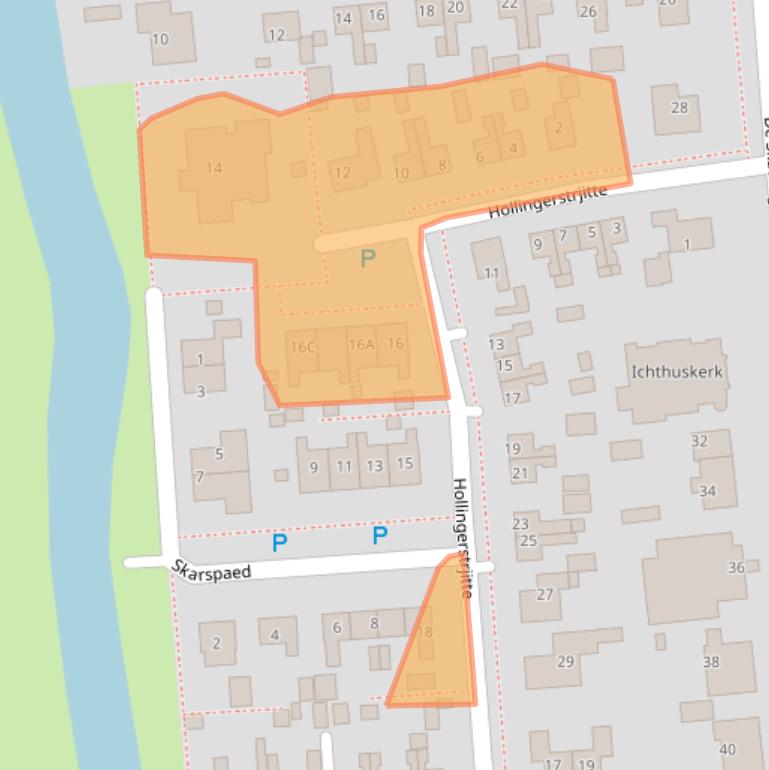 Kaart van postcodegebied 8621CA.