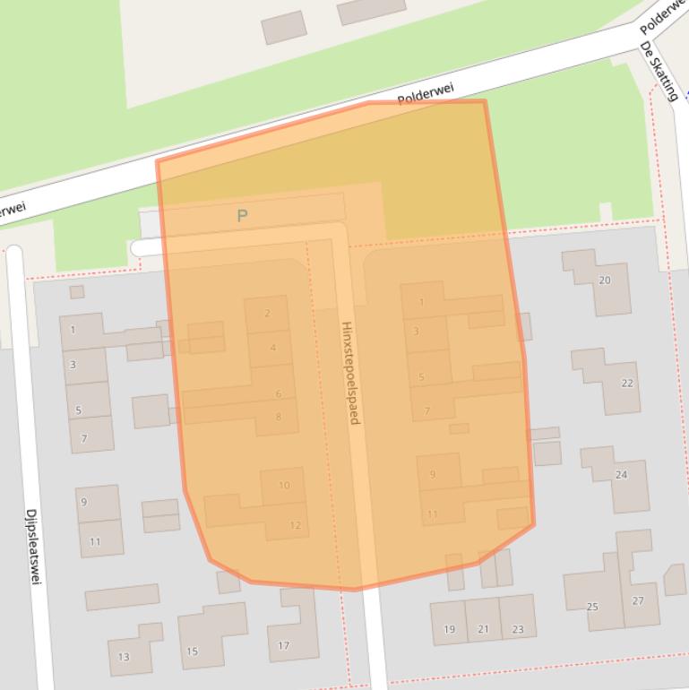 Kaart van postcodegebied 8621CE.