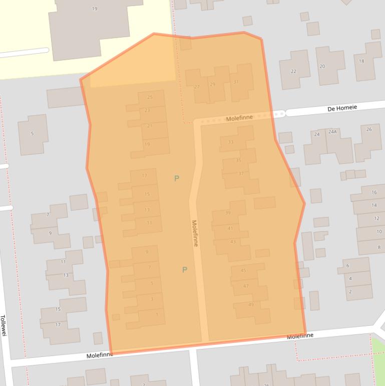 Kaart van postcodegebied 8621DA.