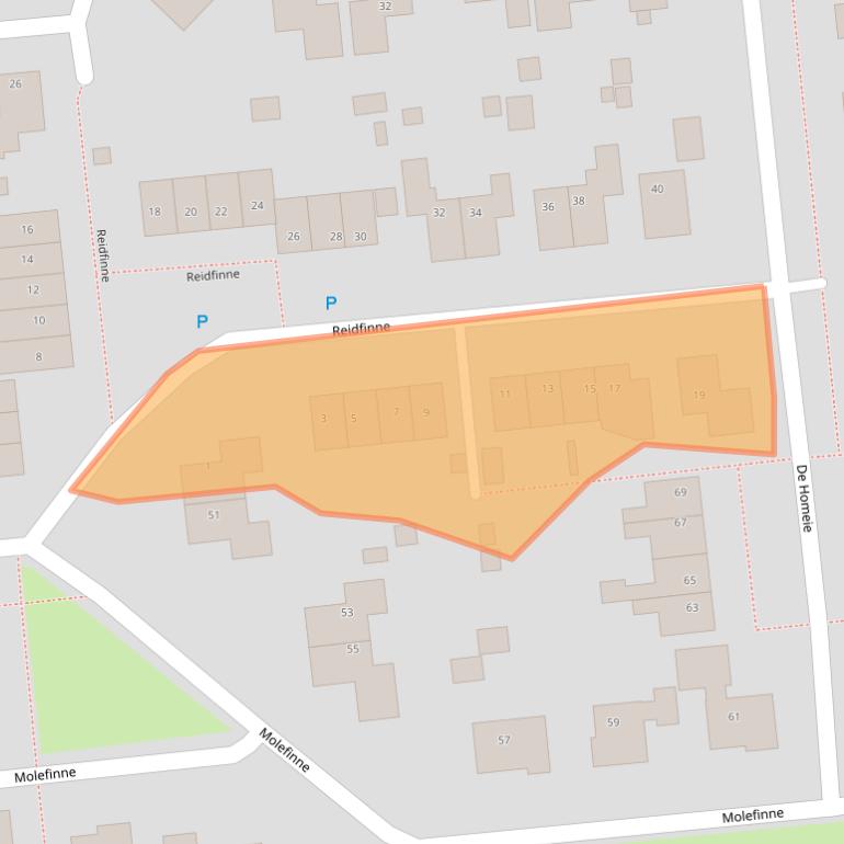 Kaart van postcodegebied 8621DG.