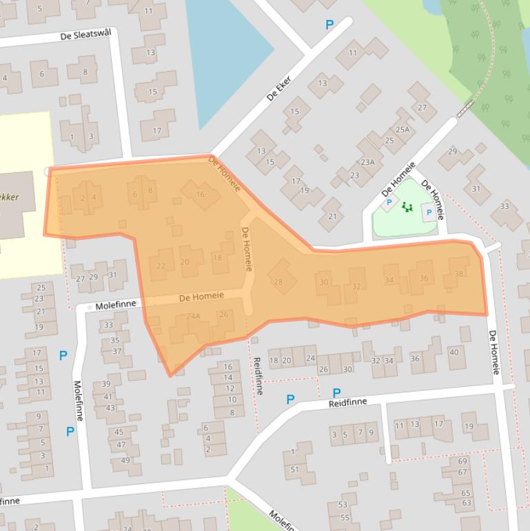 Kaart van postcodegebied 8621DM.