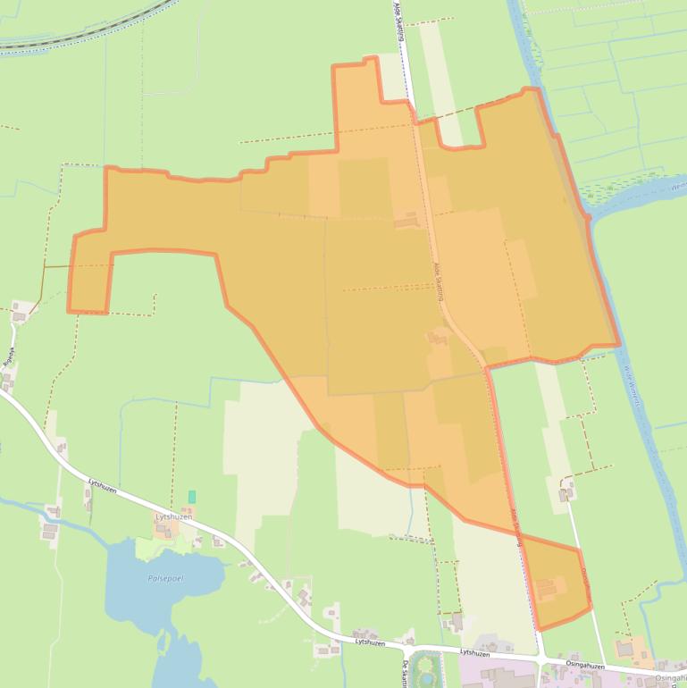 Kaart van postcodegebied 8621JC.