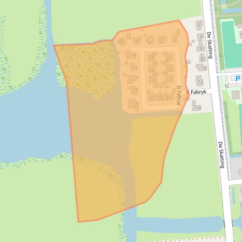 Kaart van postcodegebied 8621JD.