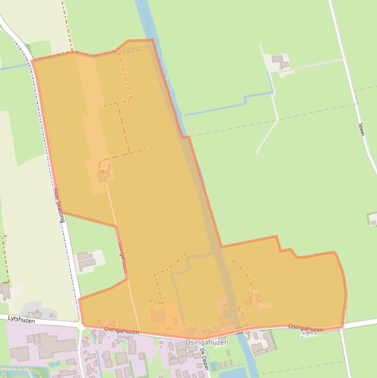 Kaart van postcodegebied 8621XC.