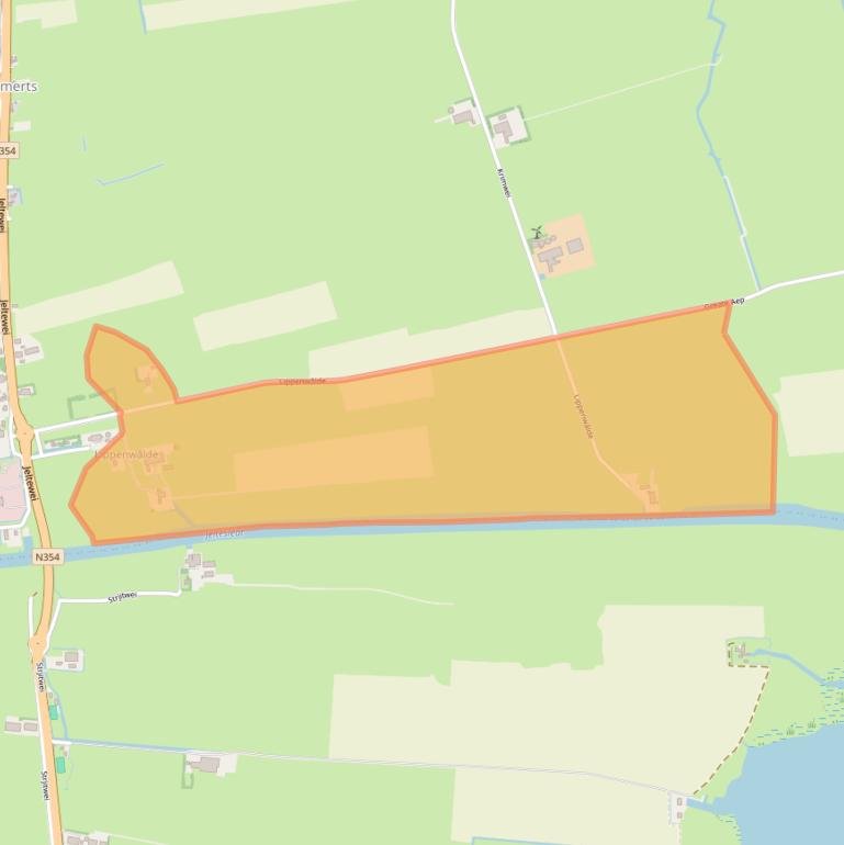 Kaart van postcodegebied 8622DD.