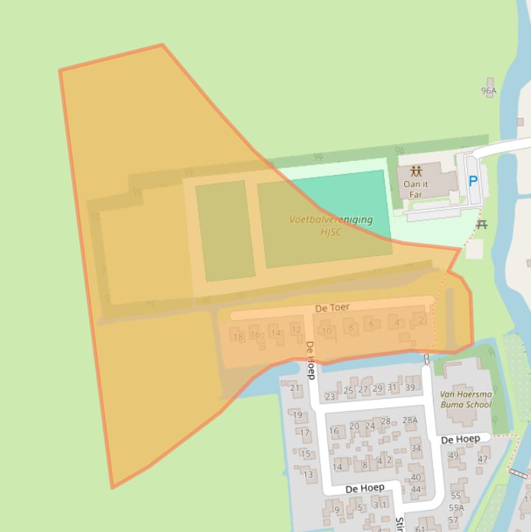 Kaart van postcodegebied 8622XG.