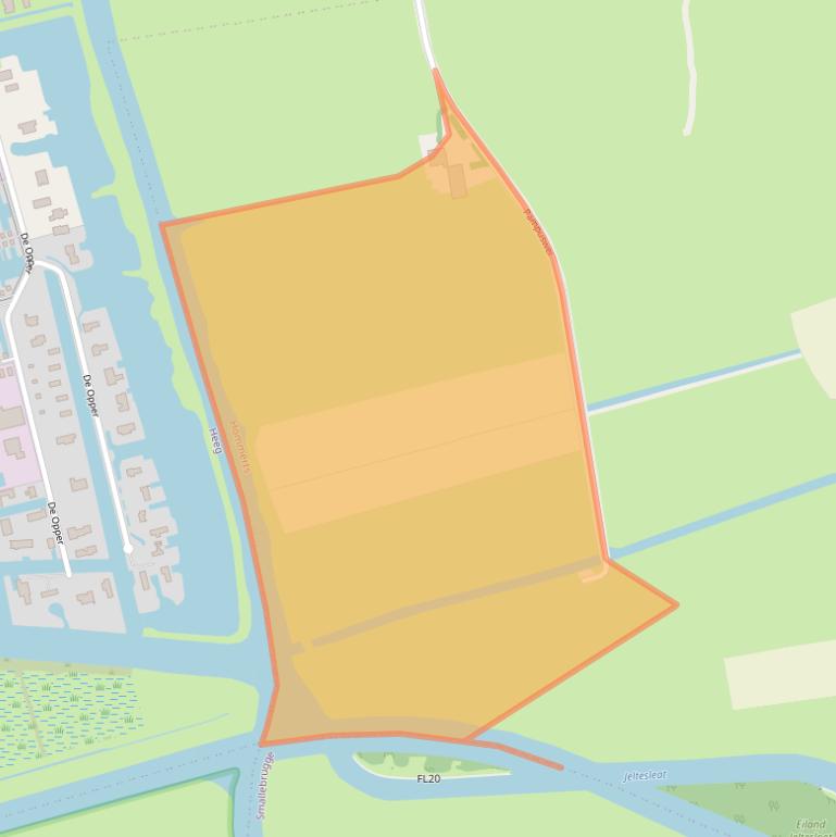 Kaart van postcodegebied 8622XK.