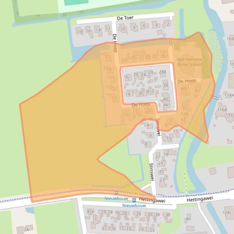 Kaart van postcodegebied 8622XM.