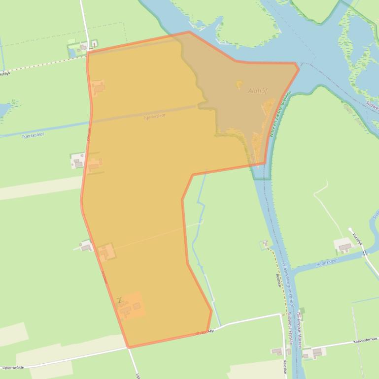 Kaart van postcodegebied 8622XR.