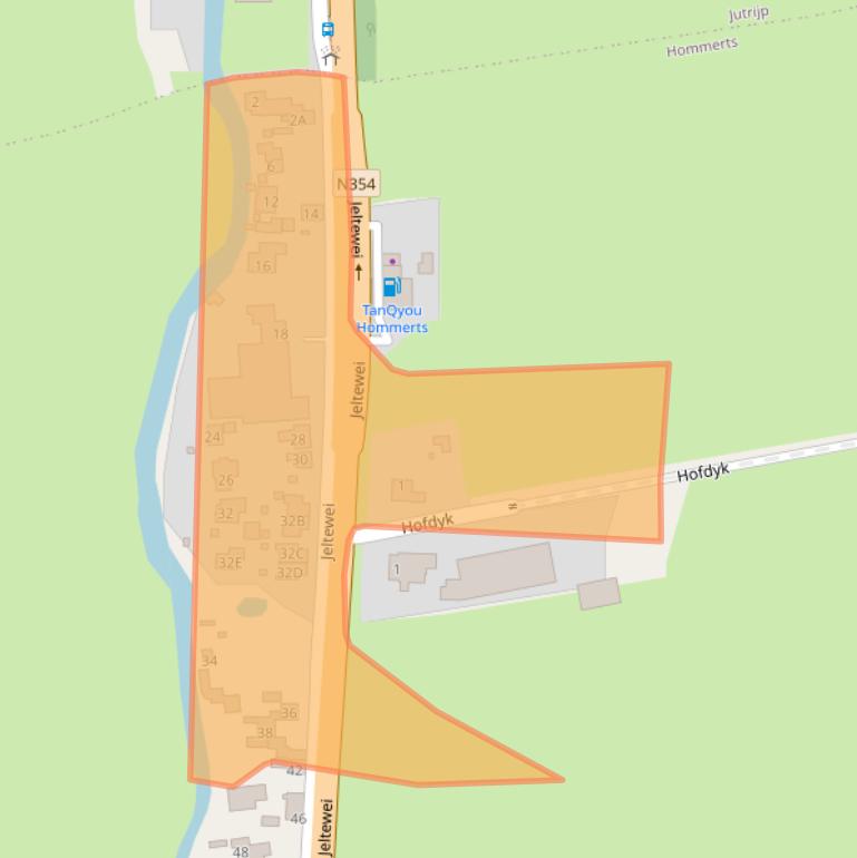 Kaart van postcodegebied 8622XS.