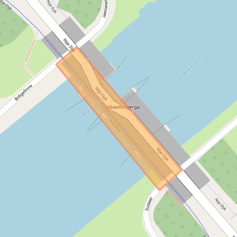 Kaart van postcodegebied 8624TZ.