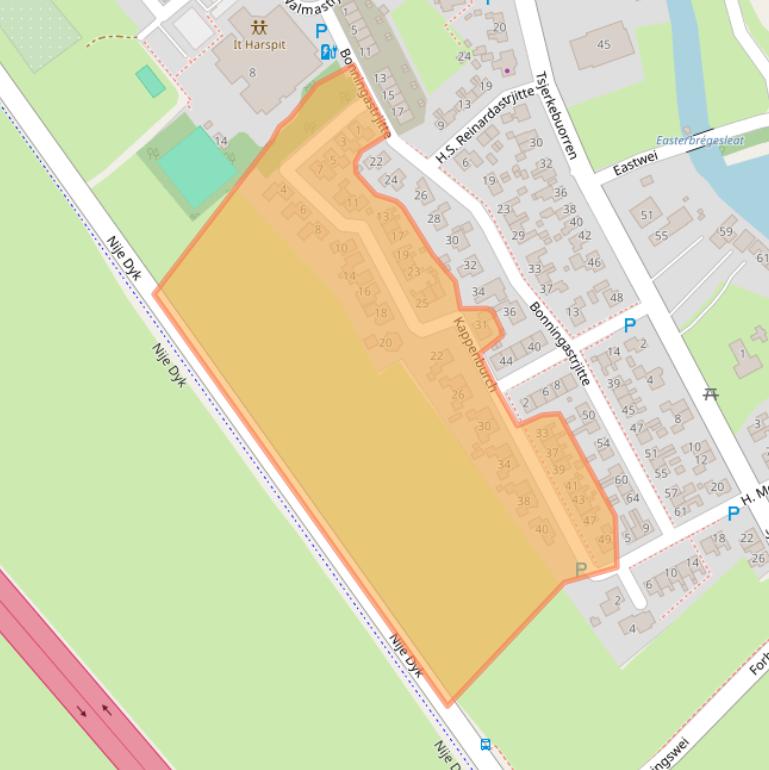 Kaart van postcodegebied 8625HP.