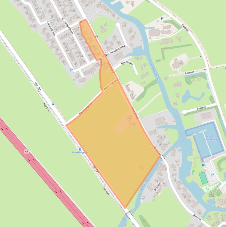 Kaart van postcodegebied 8625HS.