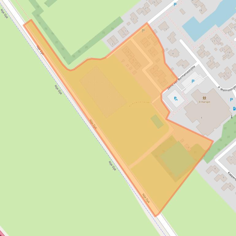 Kaart van postcodegebied 8625HW.