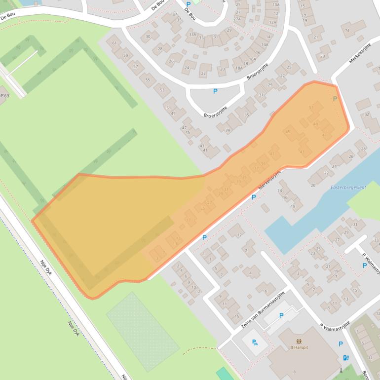 Kaart van postcodegebied 8625HX.