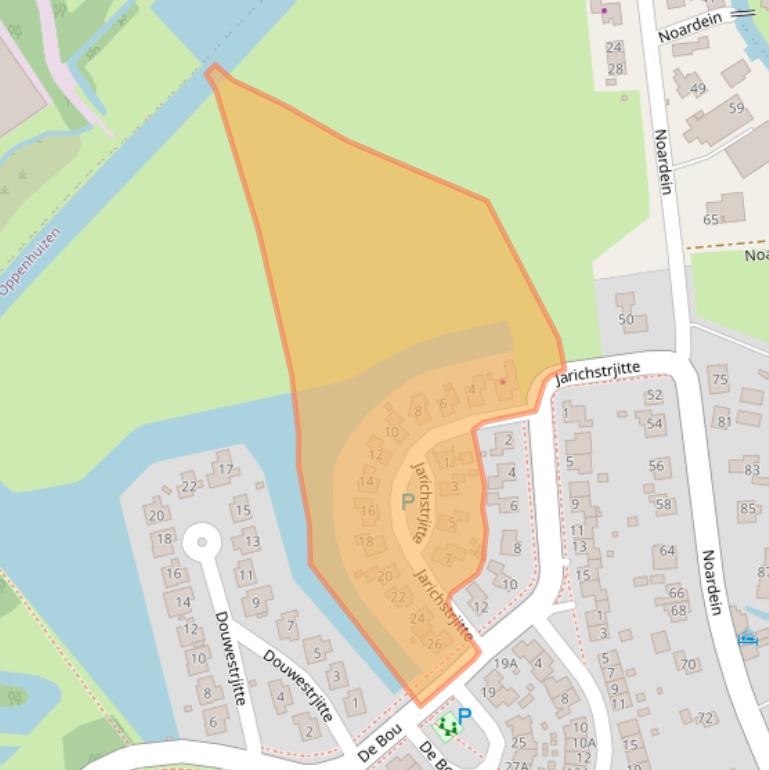 Kaart van postcodegebied 8625JD.