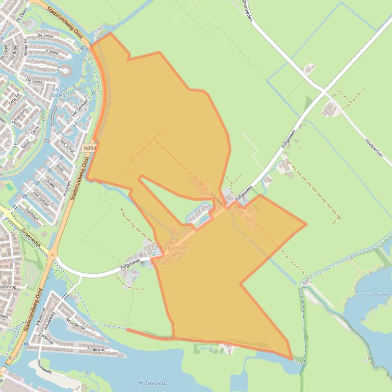 Kaart van postcodegebied 8626GB.