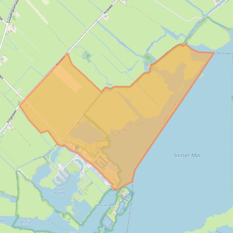 Kaart van postcodegebied 8626GD.
