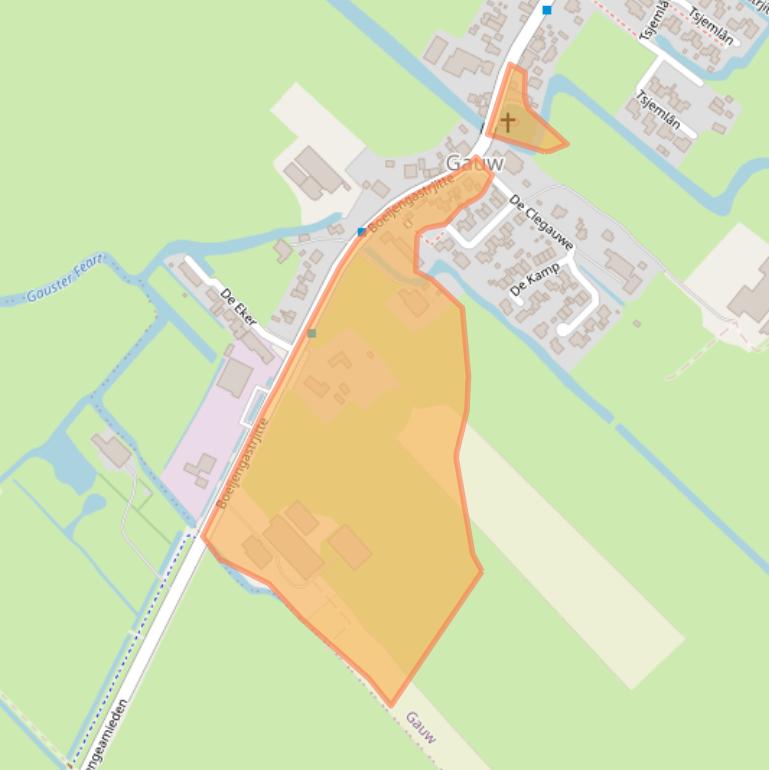 Kaart van postcodegebied 8627SE.