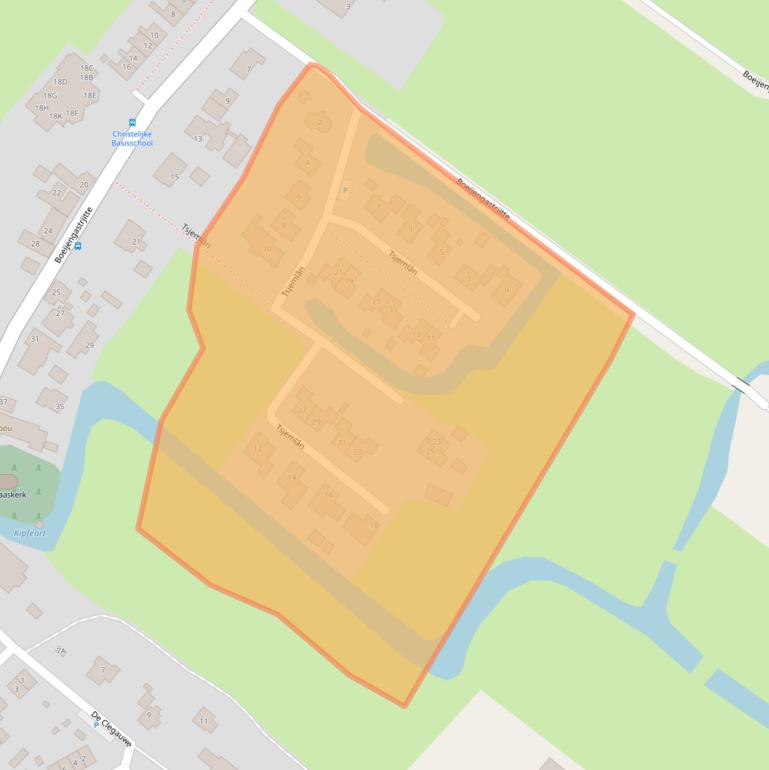 Kaart van postcodegebied 8627SJ.