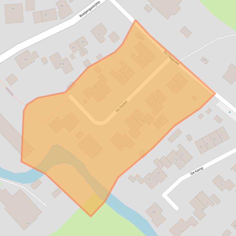 Kaart van postcodegebied 8627SN.