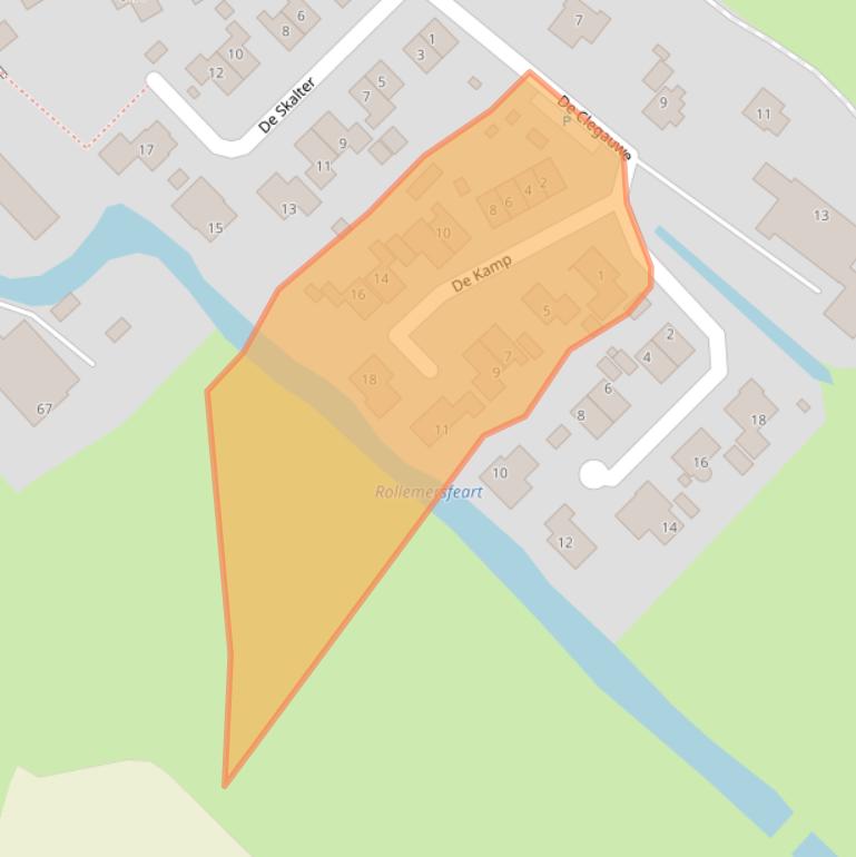 Kaart van postcodegebied 8627SP.