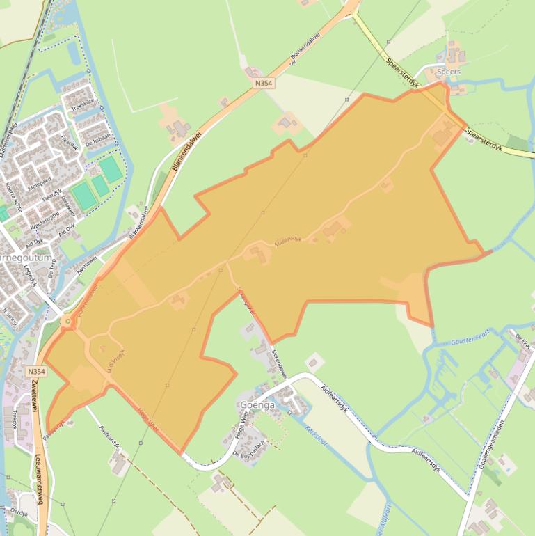 Kaart van postcodegebied 8628ES.