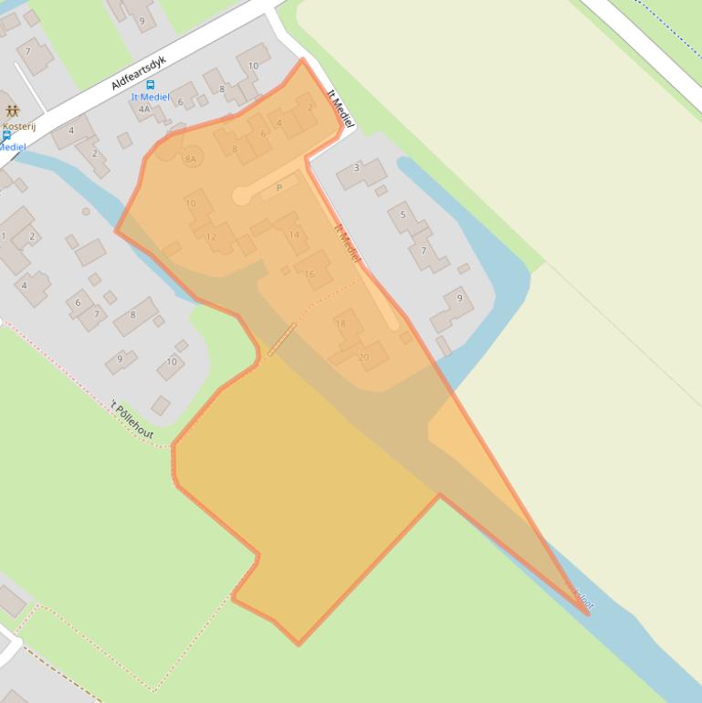 Kaart van postcodegebied 8628EV.