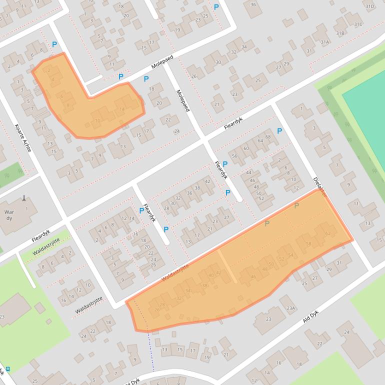 Kaart van postcodegebied 8629PH.