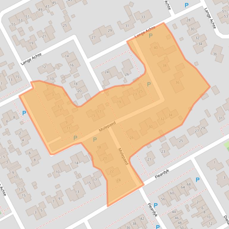 Kaart van postcodegebied 8629PJ.