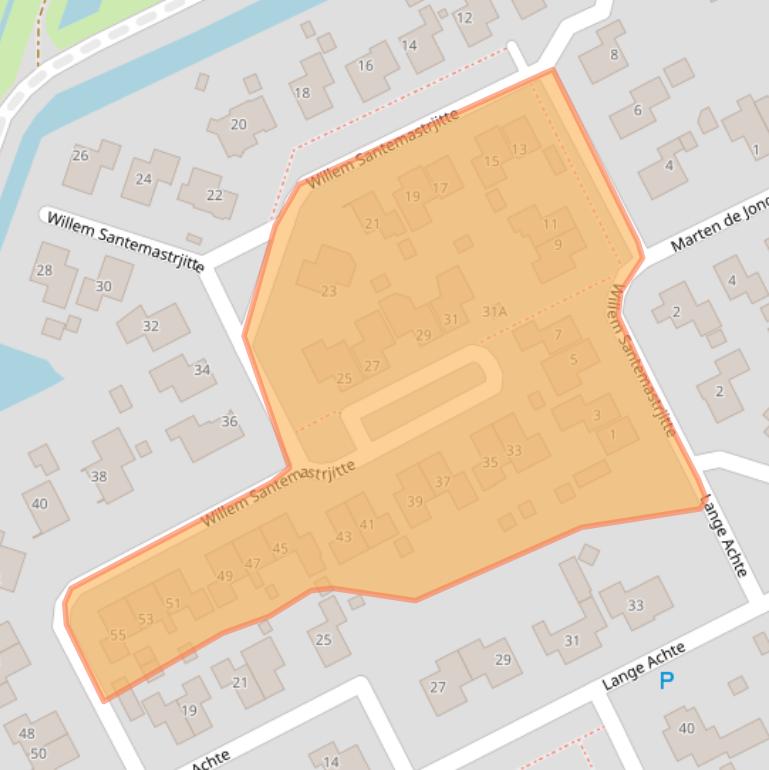 Kaart van postcodegebied 8629PP.