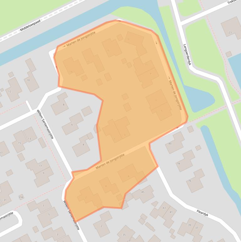 Kaart van postcodegebied 8629PS.