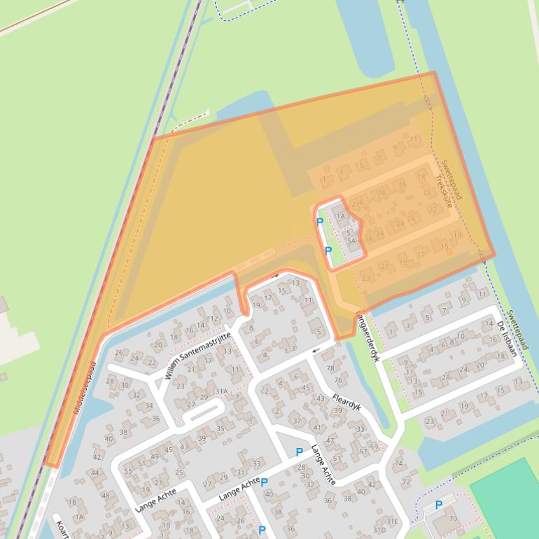Kaart van postcodegebied 8629PV.