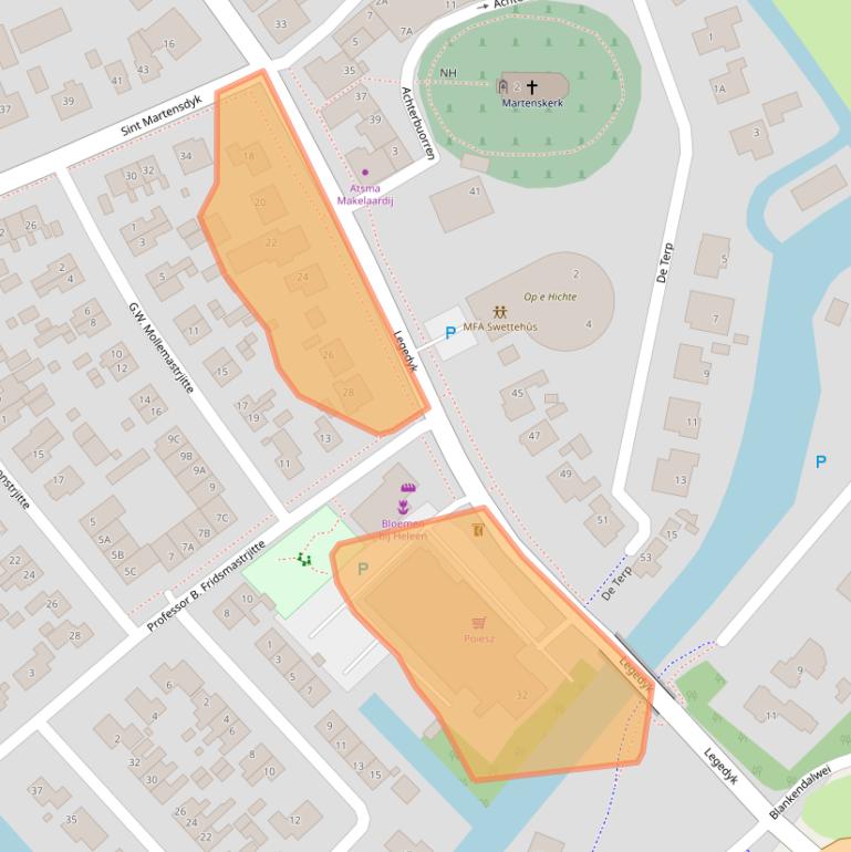 Kaart van postcodegebied 8629RN.