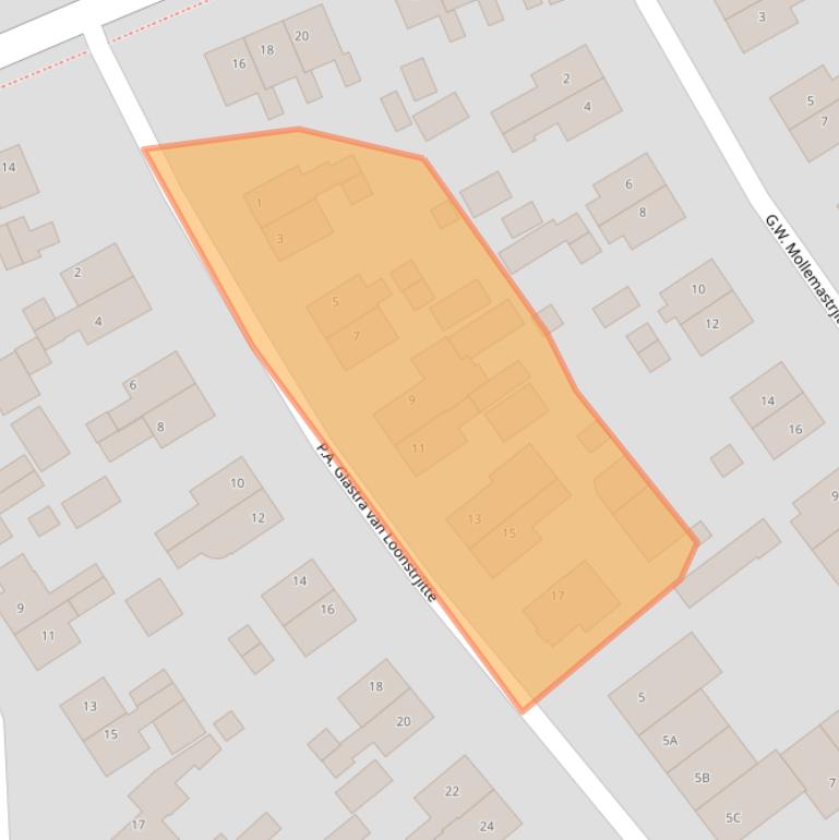 Kaart van postcodegebied 8629RW.