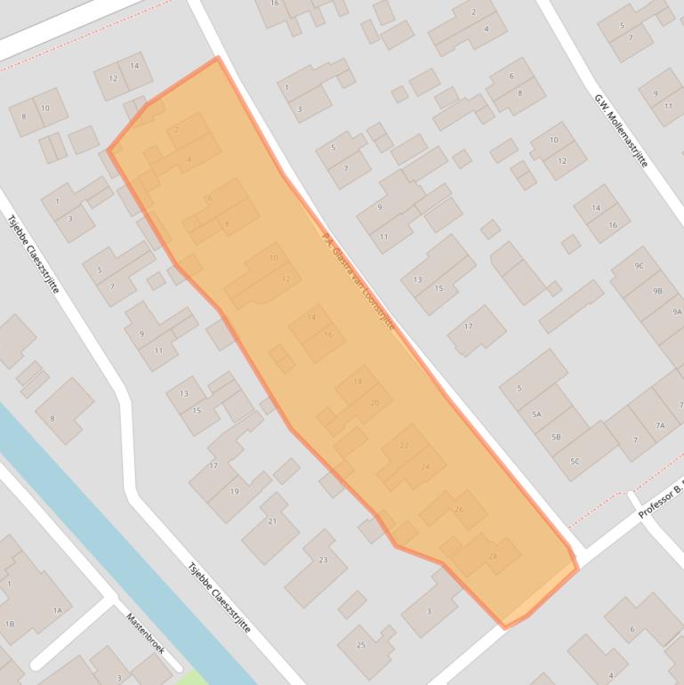 Kaart van postcodegebied 8629RX.