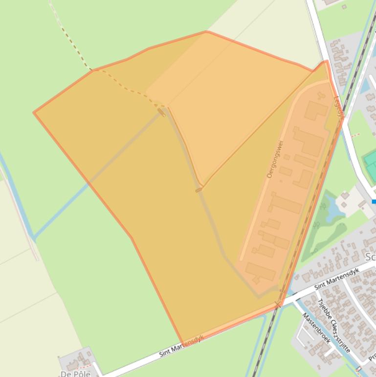 Kaart van postcodegebied 8629SZ.