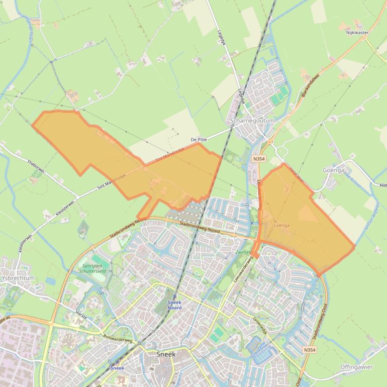 Kaart van postcodegebied 8631.