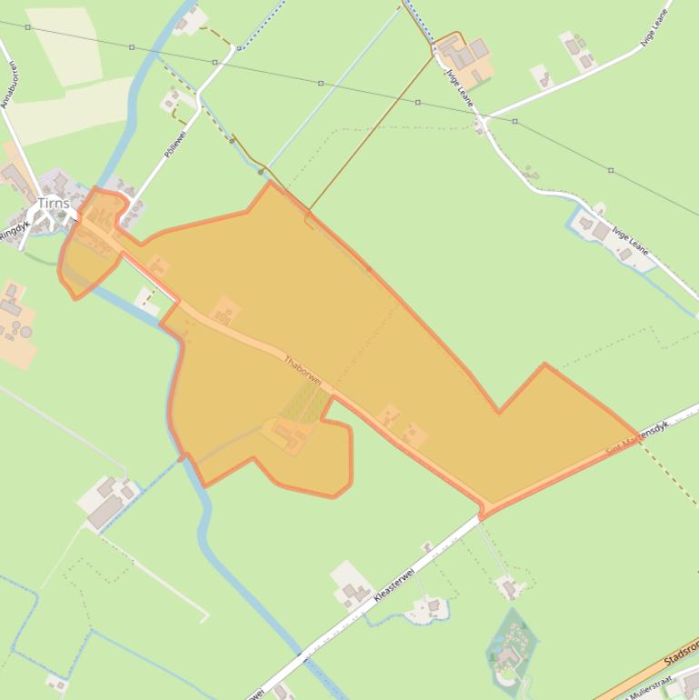 Kaart van postcodegebied 8632WG.