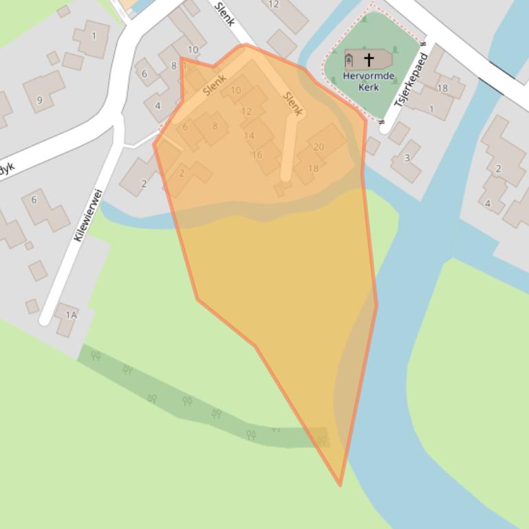 Kaart van postcodegebied 8632WN.