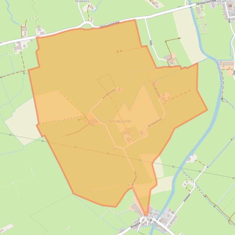 Kaart van postcodegebied 8632WP.