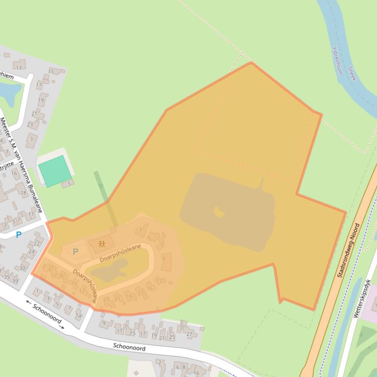 Kaart van postcodegebied 8633JA.