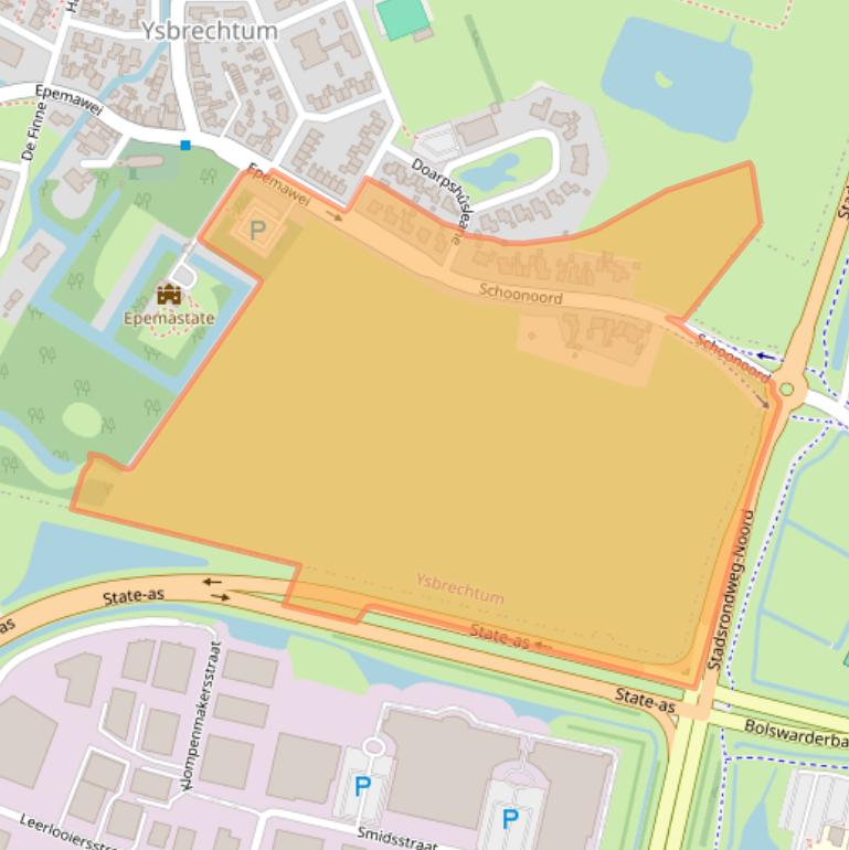 Kaart van postcodegebied 8633KB.